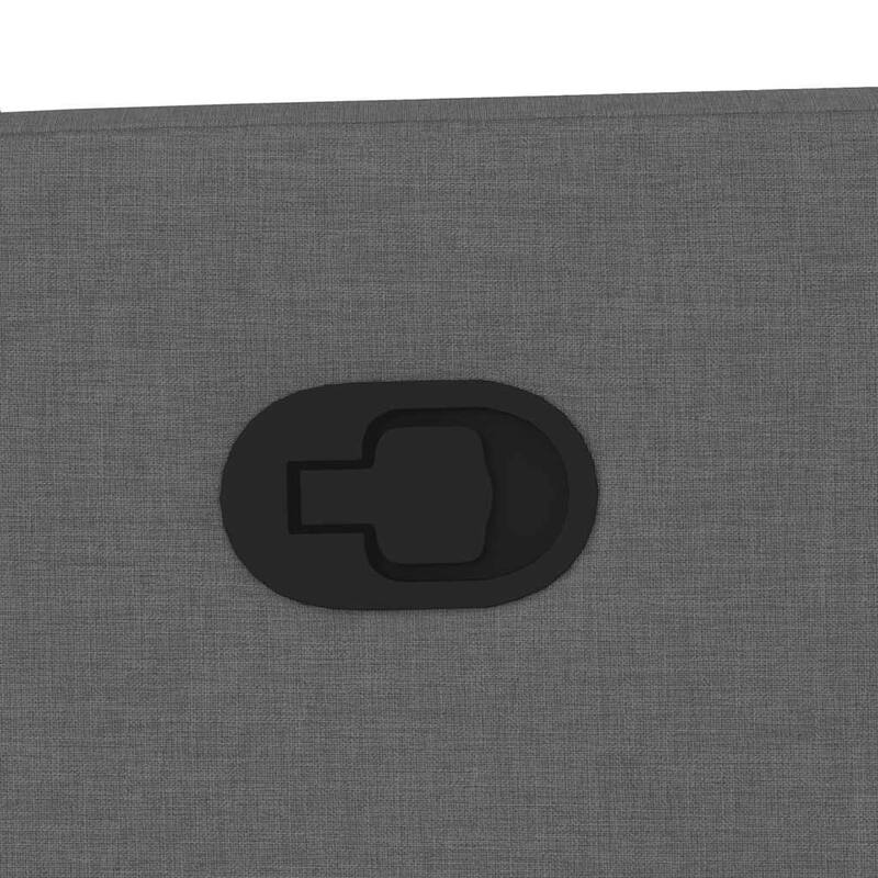 vidaXL Massage Recliner Chair Dark Grey Fabric