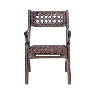 Natural Rattan Wood Handmade Armchair by East at Main
