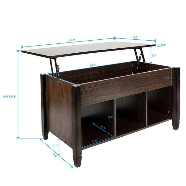 Shop Lift Top Living Room Furniture End Coffee Table Hidden