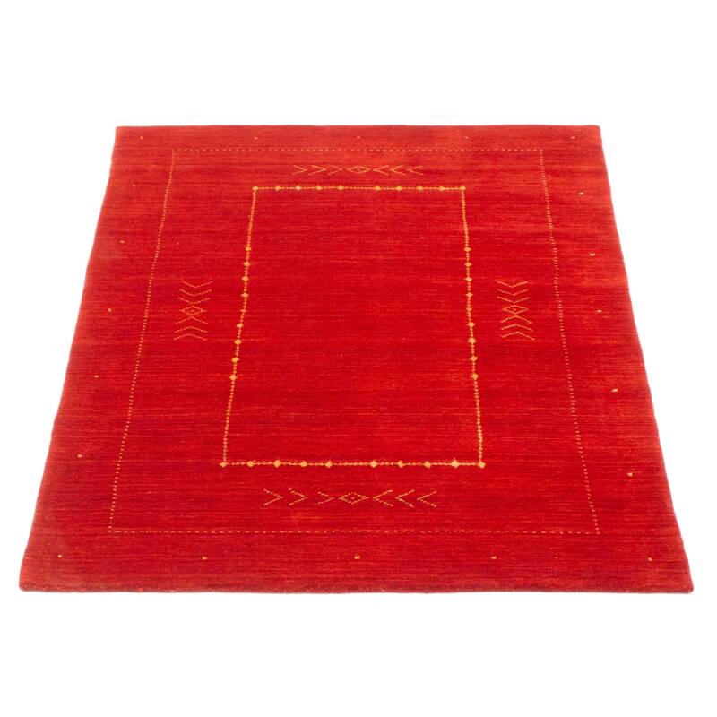 Kashkuli Gabbeh Red Rug 4'1" x 5'10" - 4'1 x 5'10