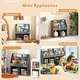 preview thumbnail 9 of 8, Gymax Honeyjoy Kids Wooden Bookshelf Bookcase Children Toy Storage