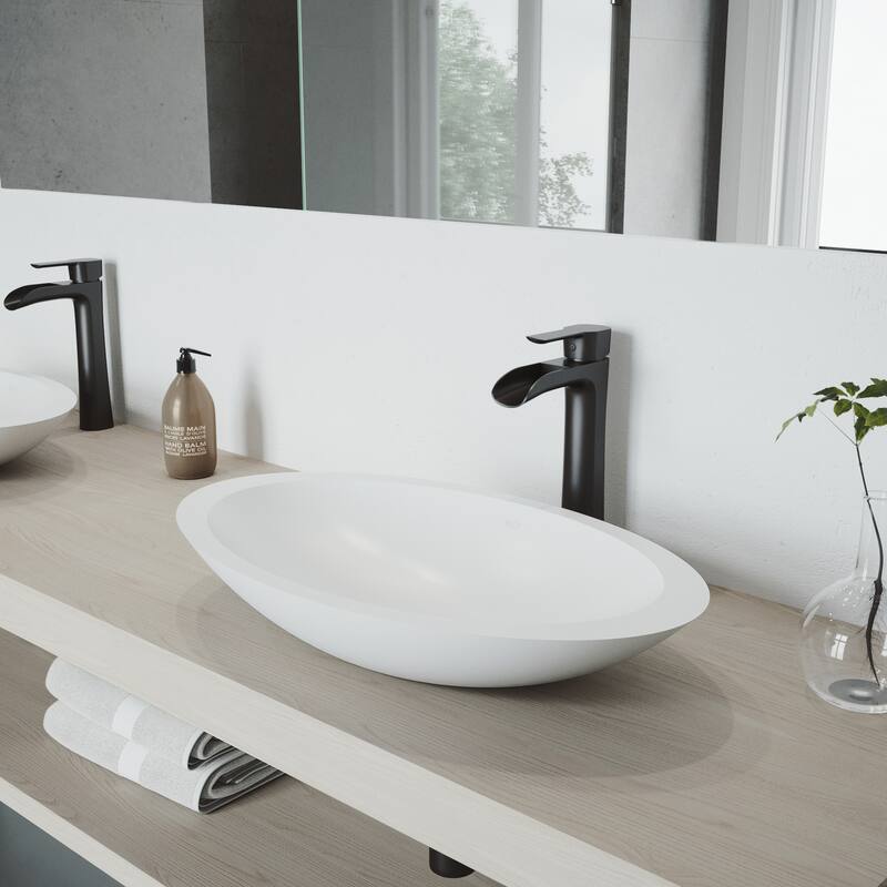 VIGO Niko 11" H Single Handle Single Hole Bathroom Vessel Faucet