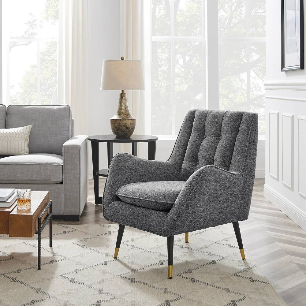 Art Leon Comfortable Fabric Upholstered Accent Chair