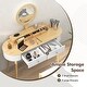 preview thumbnail 29 of 38, Costway Solid Wood Makeup Vanity Desk Set with LED Lighted Mirror