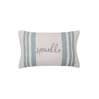14" x 22" Morgan Sparkle Woven Christmas Throw Pillow
