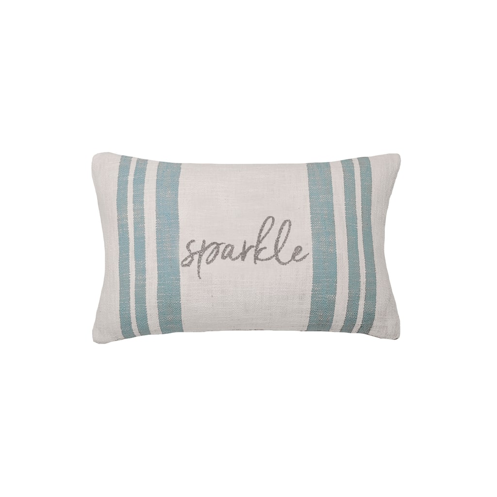 14" x 22" Morgan Sparkle Woven Christmas Throw Pillow