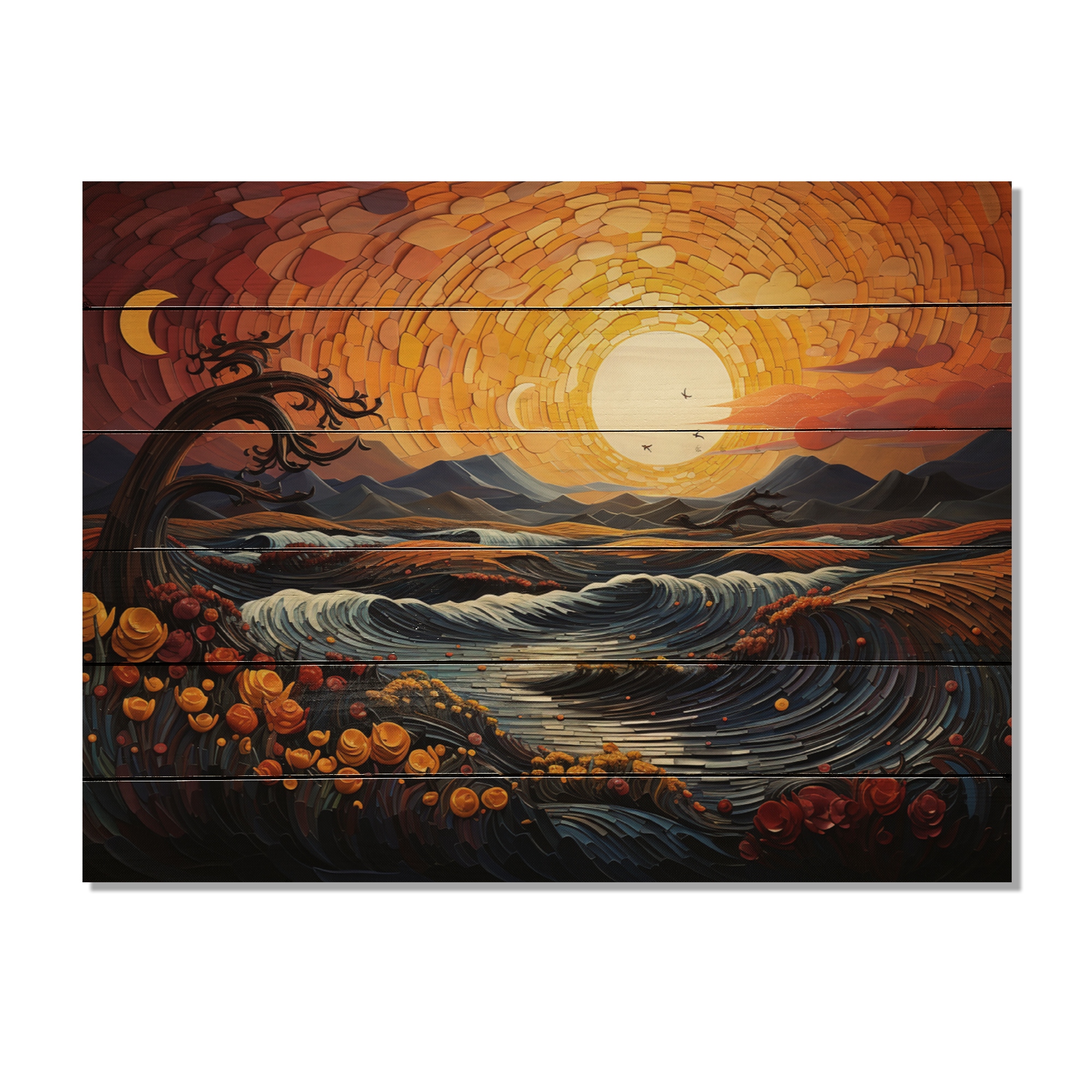 専用他の方発送×風景画作者不詳サインあり Designart 