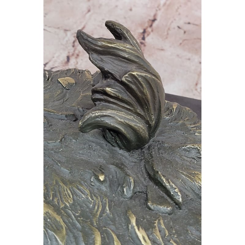 Bucking Bronco Cowboy Sculpture – Western Bronze Imitative Horse Art