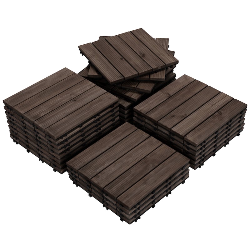Yaheetech 27pcs 12"x12" Tiles for Patio Garden for Indoor & Outdoor