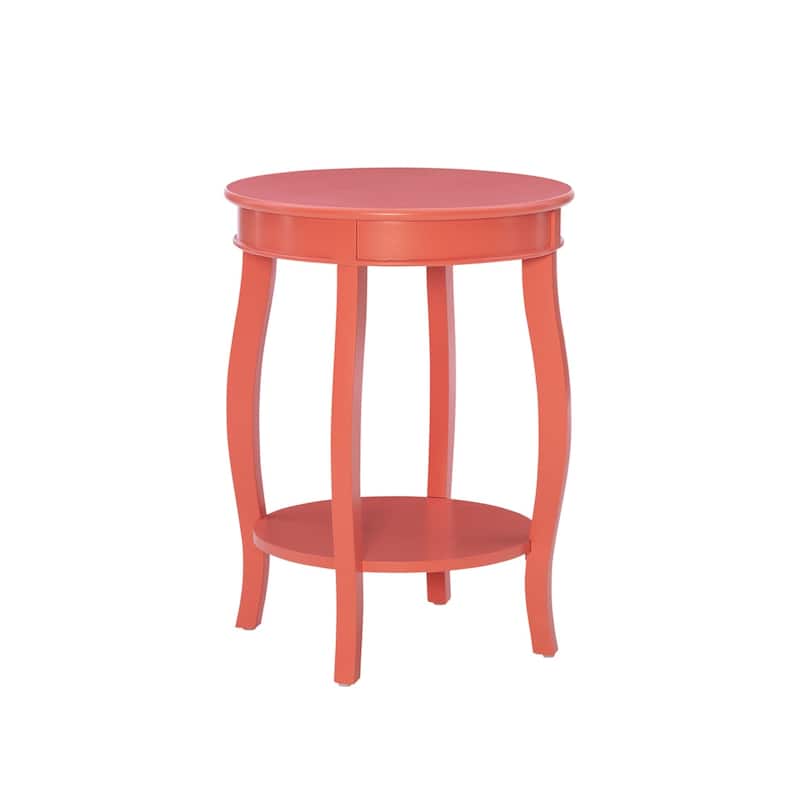 Penelope Round Table with Shelf