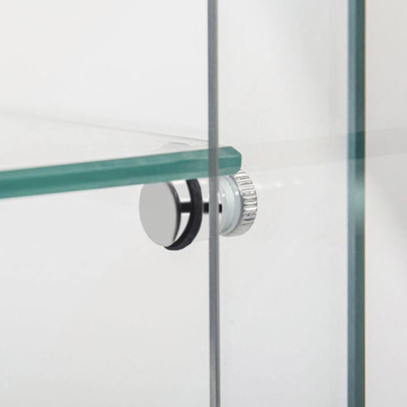 Tempered Glass Display Cabinet with Battery-powered Paipai Light