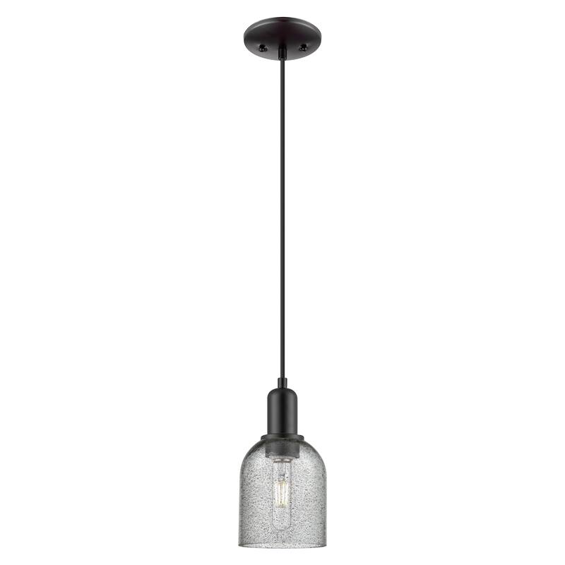 Innovations Lighting Endless Possibilities Arcadia - Caledonia - 1 Light 5" Cord Hung Mini Pendant - Charcoal/Matte Black