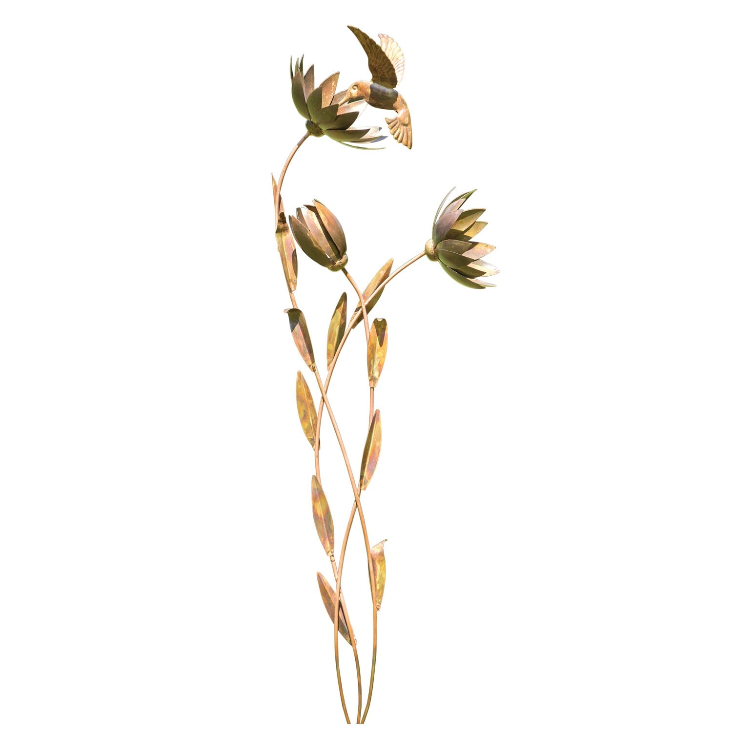 Shop Ancient Graffiti Hummingbird And Flowers Garden Stake