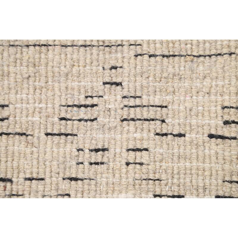 Vegetable Dye Moroccan Berber Oriental Wool Runner Rug Hand-knotted - 4'9" x 11'7"