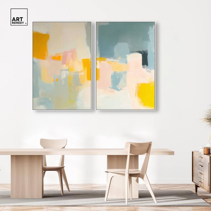 Ocean of Suns I Canvas Set of 2 by Art Remedy