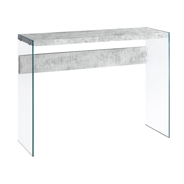 Monarch Specialties I 3232 44 Inch Wide Wood Top Gl Hall Monarch Specialties I 3232 44 Inch Wide Wood Top Gl Hall Console Table Gray