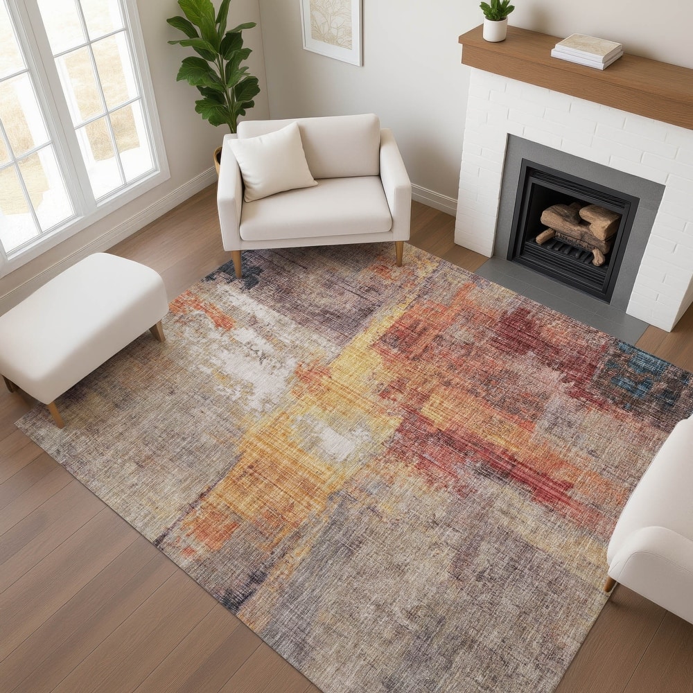 Premium Washable Super Soft Abstract Glam Mayfield Rug