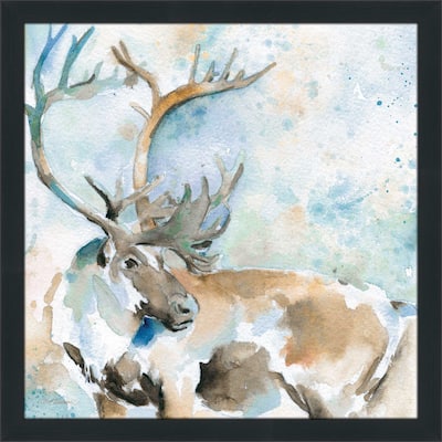 "Caribou On Blue" by Carol Robinson Print on Acrylic