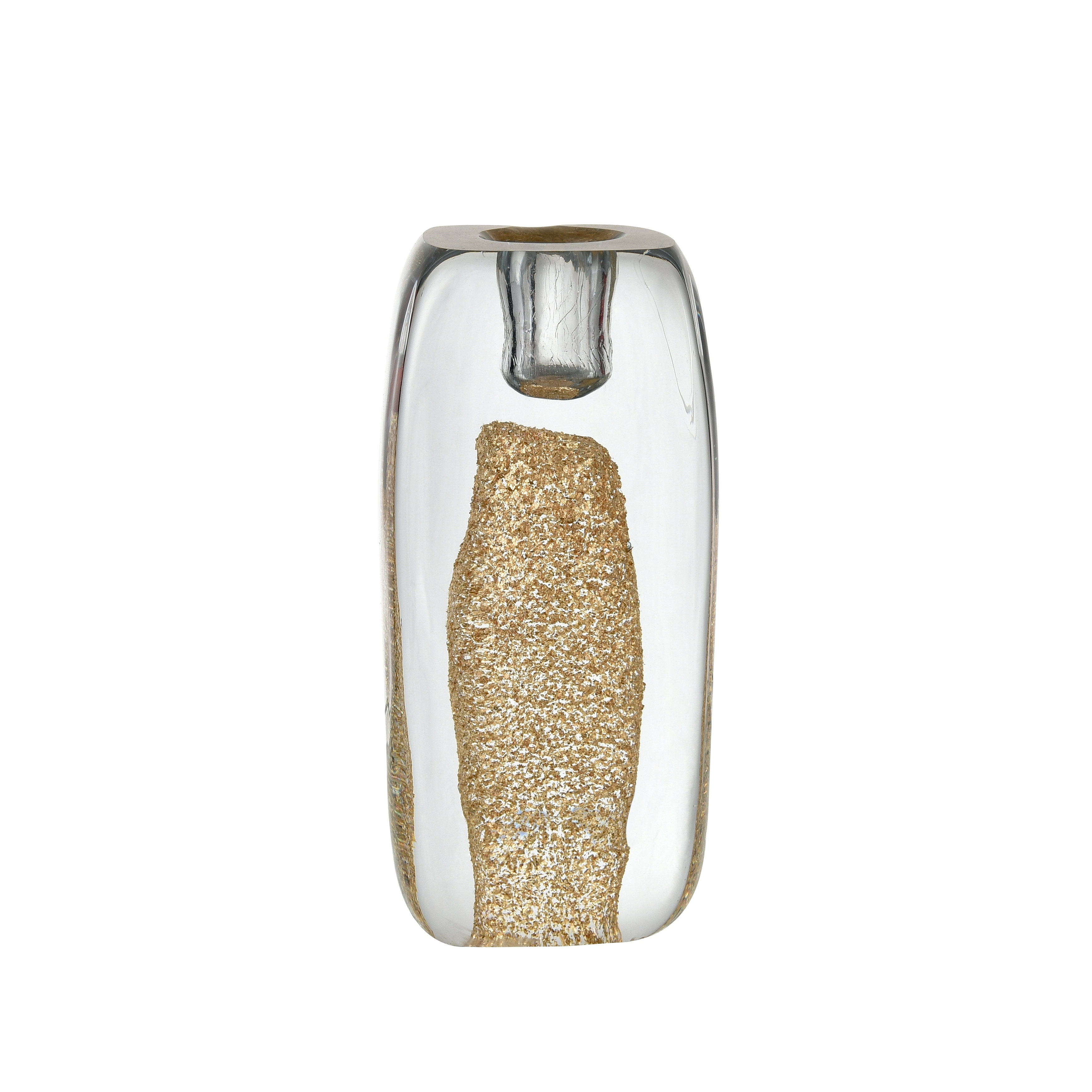 Atlas Sally Gold Flecked Glass Candleholder