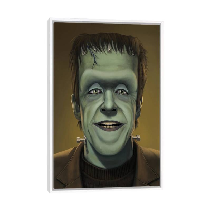 iCanvas "Herman Munster" by Vincent Hie Framed Canvas Print - White - 48x32