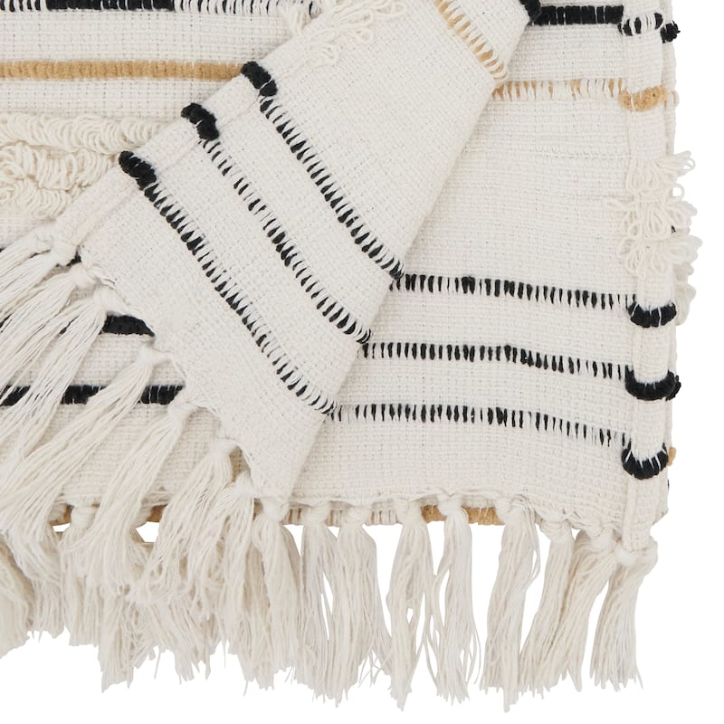 Rustic Cord Table Runner with Fringe - 16"x72"