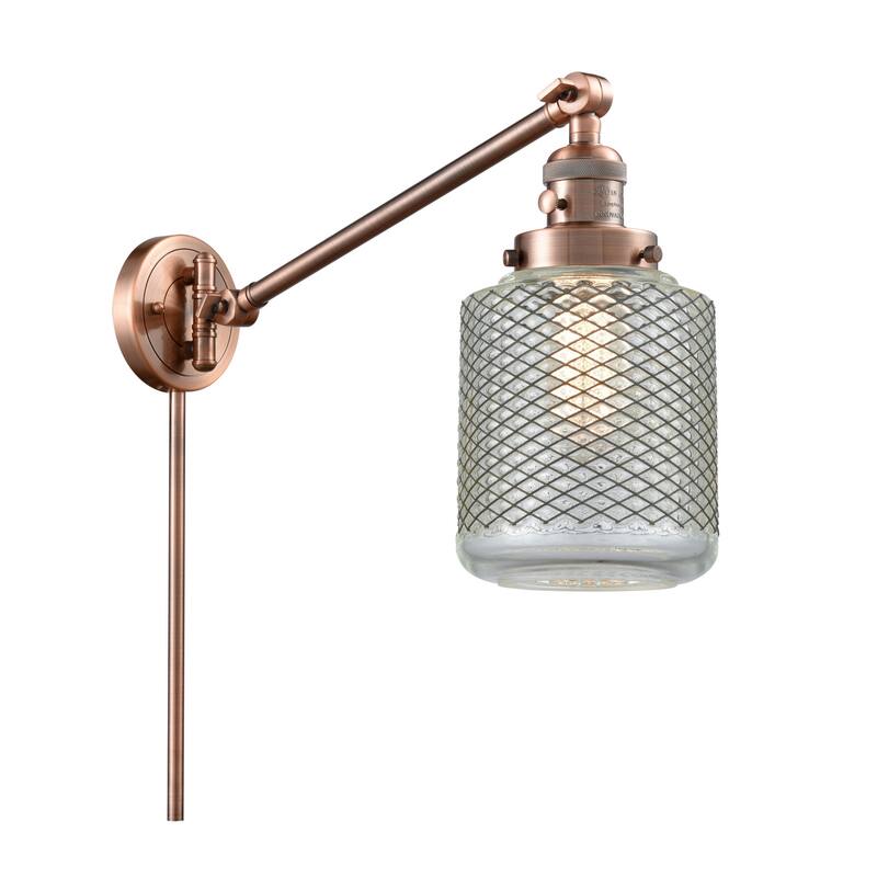 Innovations Lighting 237 Stanton Stanton Single Light 25" Tall - Antique Copper / Wire Mesh