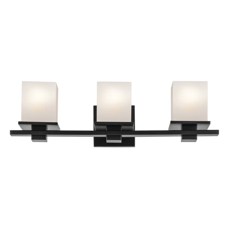 Kichler Lighting Tully 24 in. 3-Light Black Vanity Light - 24 in