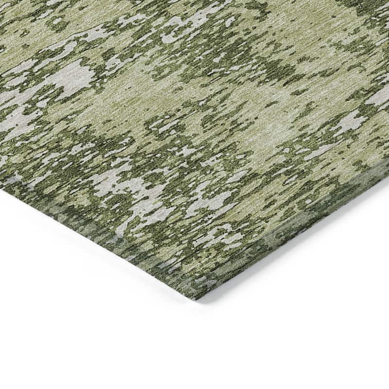 HomeRoots Abstract Transitional Rectangle Outdoor Rug