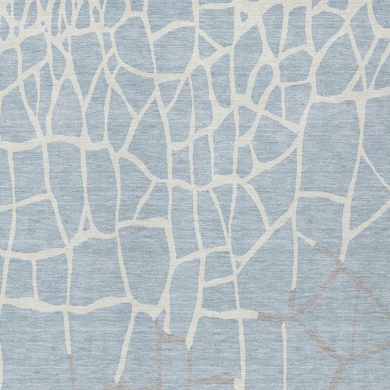 HomeRoots Abstract Transitional Rectangle Outdoor Rug