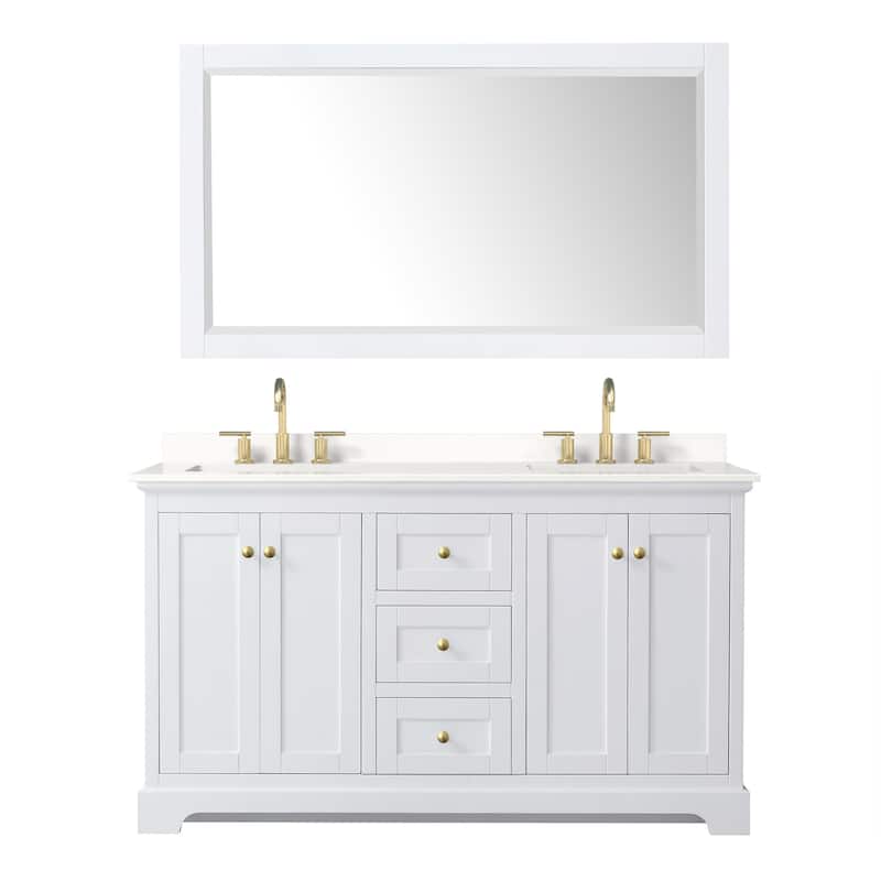 Wyndham Collection WCV232360D-QTZ-US3M58 Avery 60" Free Standing
