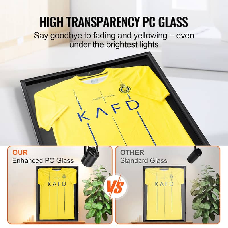 Sports Card Display Case Lockable Wall Cabinet for Football Basketball Hockey Trading Card