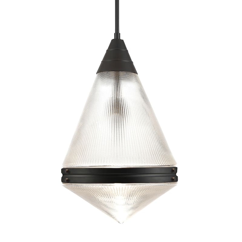 Maxim 10395 Hargreaves 1 Light 14" Wide Pendant - Black