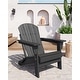 preview thumbnail 5 of 38, Folding Adirondack Chair, Outdoor Wooden Lounge Chair, Modern Lounger Adirondack Chair Ergonomic Extended Backrest
