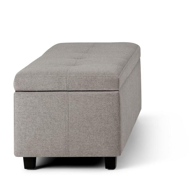 WYNDENHALL Cambridge 48 inch Wide Contemporary Rectangle Storage Ottoman
