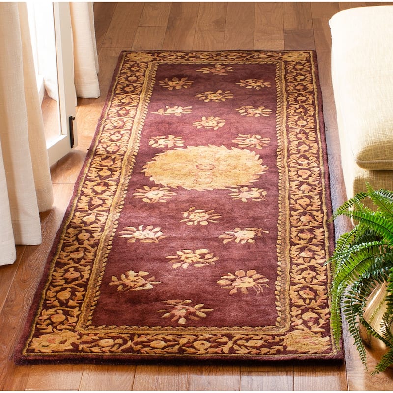 SAFAVIEH Handmade Empire Ranit Traditional Oriental Wool Rug - 2'6" x 12' Runner - Assorted