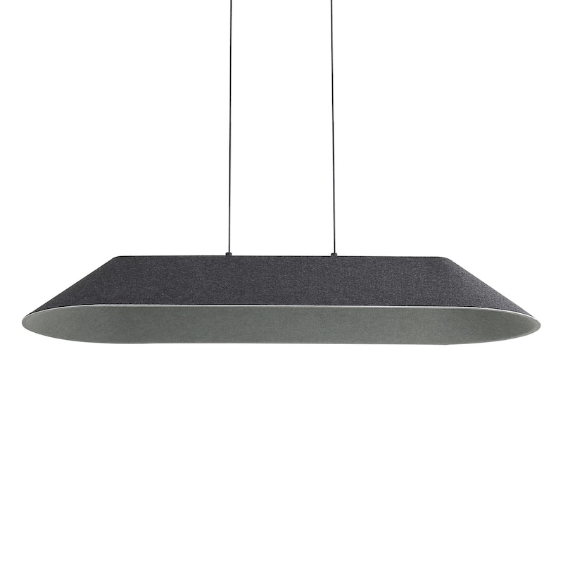 Golden Lighting Faroe Integrated LED Island Light in Flecked Black/Grey - Black