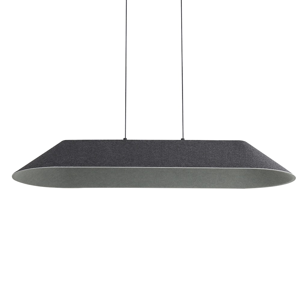 Golden Lighting Faroe Integrated LED Island Light in Flecked Black/Grey - Black