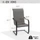 preview thumbnail 6 of 35, Patio Dining Set 9/7 Pieces Outdoor Metal Furniture Set, 8/6 C Spring Motion Chairs and 1 Expandable Table