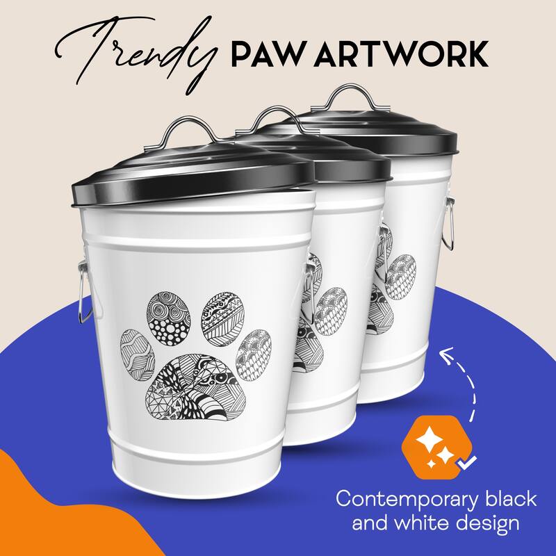 Amici Pet Food Zentangle Safe Storage Canister