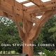 preview thumbnail 10 of 12, Backyard Discovery 16' x 12' Beaumont Pergola