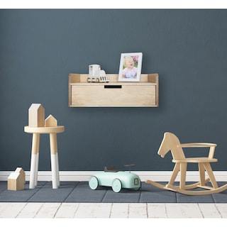 Kate and Laurel Kitt Premium Sold Wood Floating Shelf Side Table