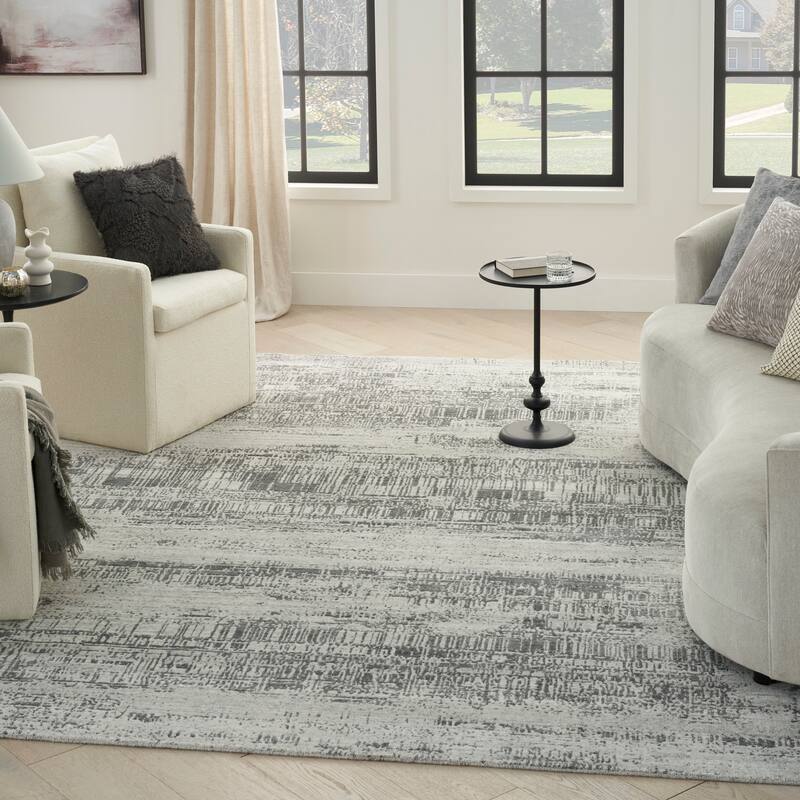 Nourison Harmony Indoor only Ivory Abstract Area Rug