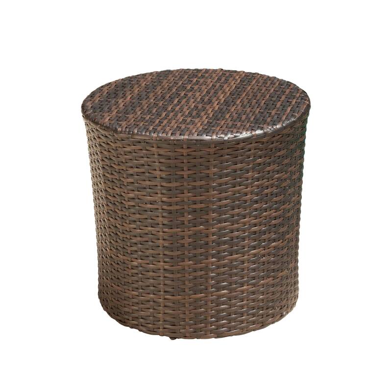 Christopher Knight Home Littleton Outdoor 3-Piece Wicker Stacking Chair Chat Set