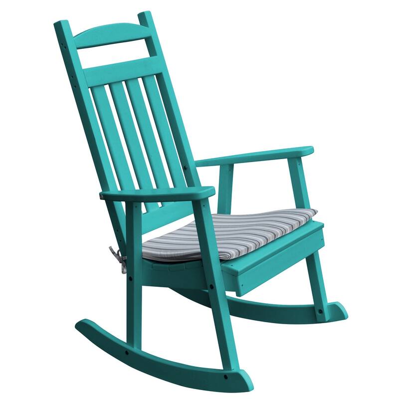 Poly Classic Porch Rocker - Aruba Blue
