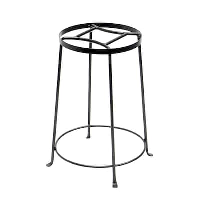 Achla Designs Indoor Outdoor Diamond Shaped Argyle Plant Stand III, 18 Inch Tall, Roman Bronze Powder Coat Finish
