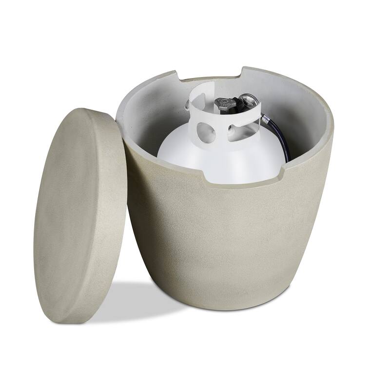 Alta Propane Tank Cover in Fog by Jensen Co - 20 x 20 x 19.5 - 20 x 20 x 19.5