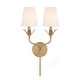 preview thumbnail 1 of 9, Crystorama Lighting Group 562 Broche 2 Light 21" Tall Wall Sconce with Antique Gold
