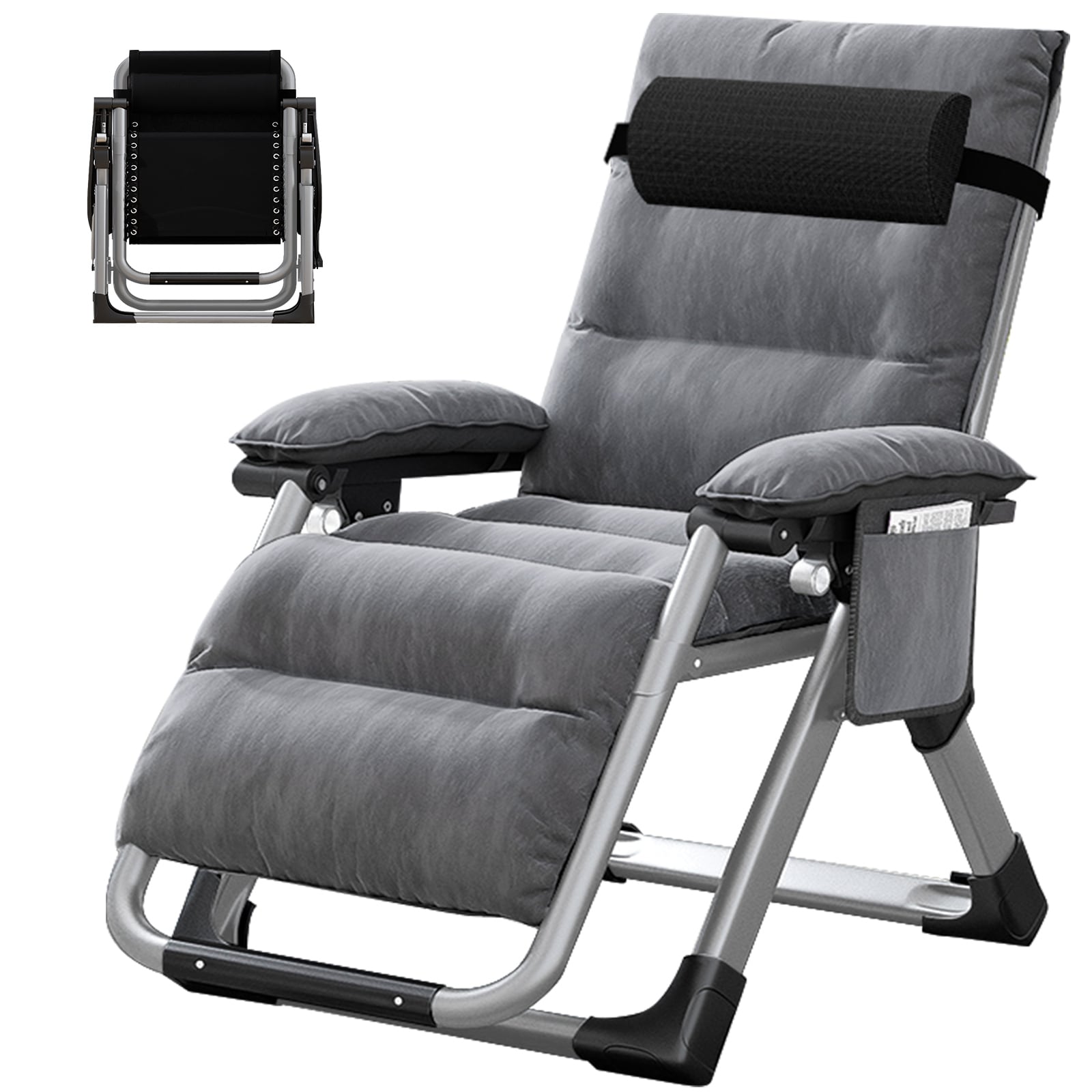 DoCred Zero Gravity Chair Folding Adjustable Patio Lounge Chair