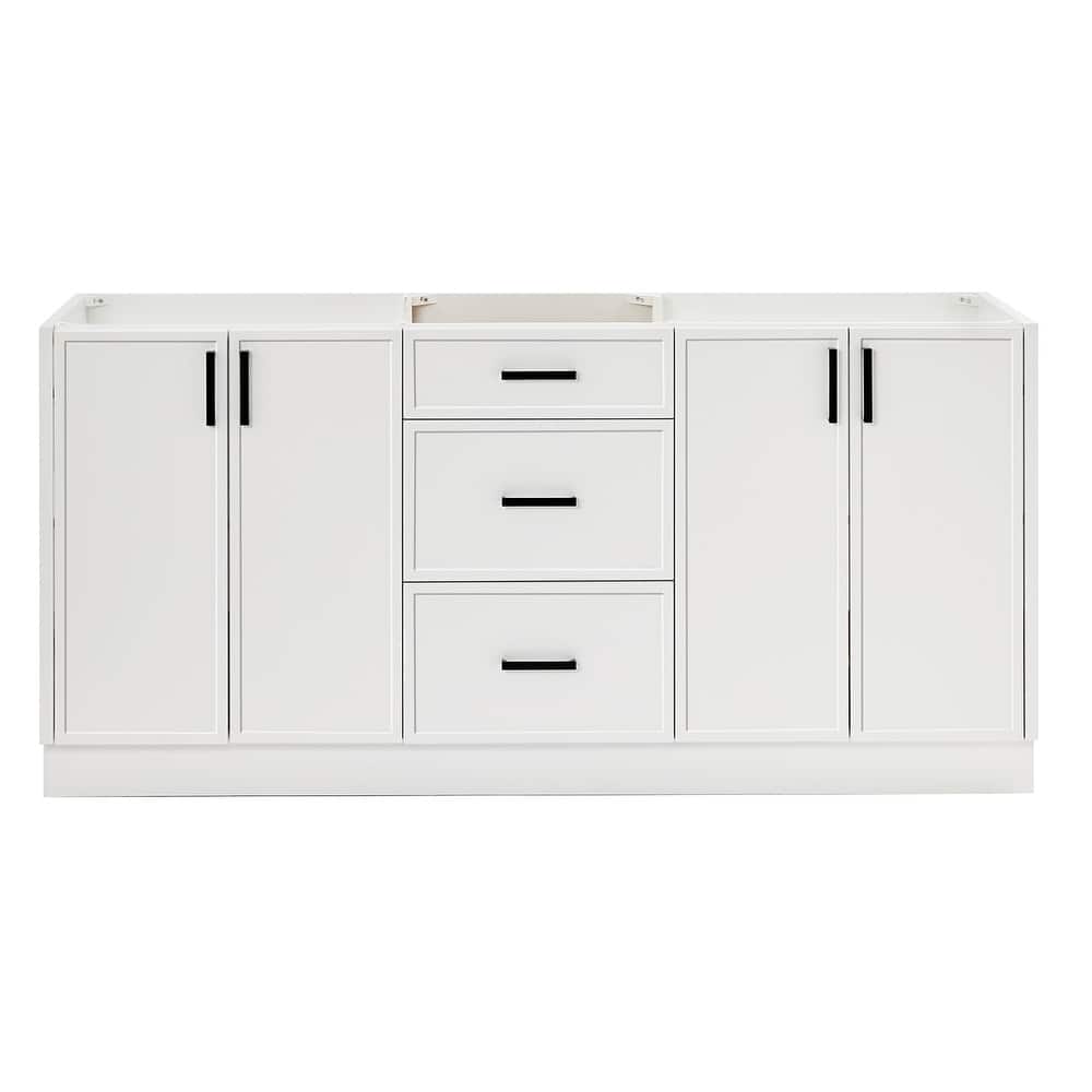 Ariel K72D-BC Kelly 72" Double Free Standing Vanity Cabinet Only