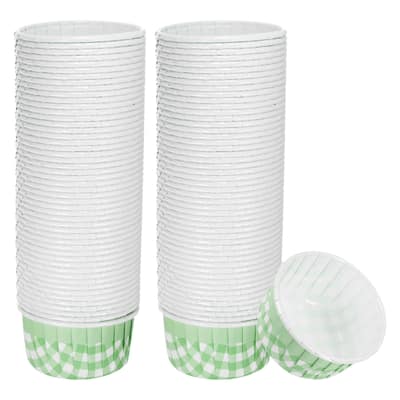 100 Pcs Standard Cupcake Cups Oven Safe Baking Cups